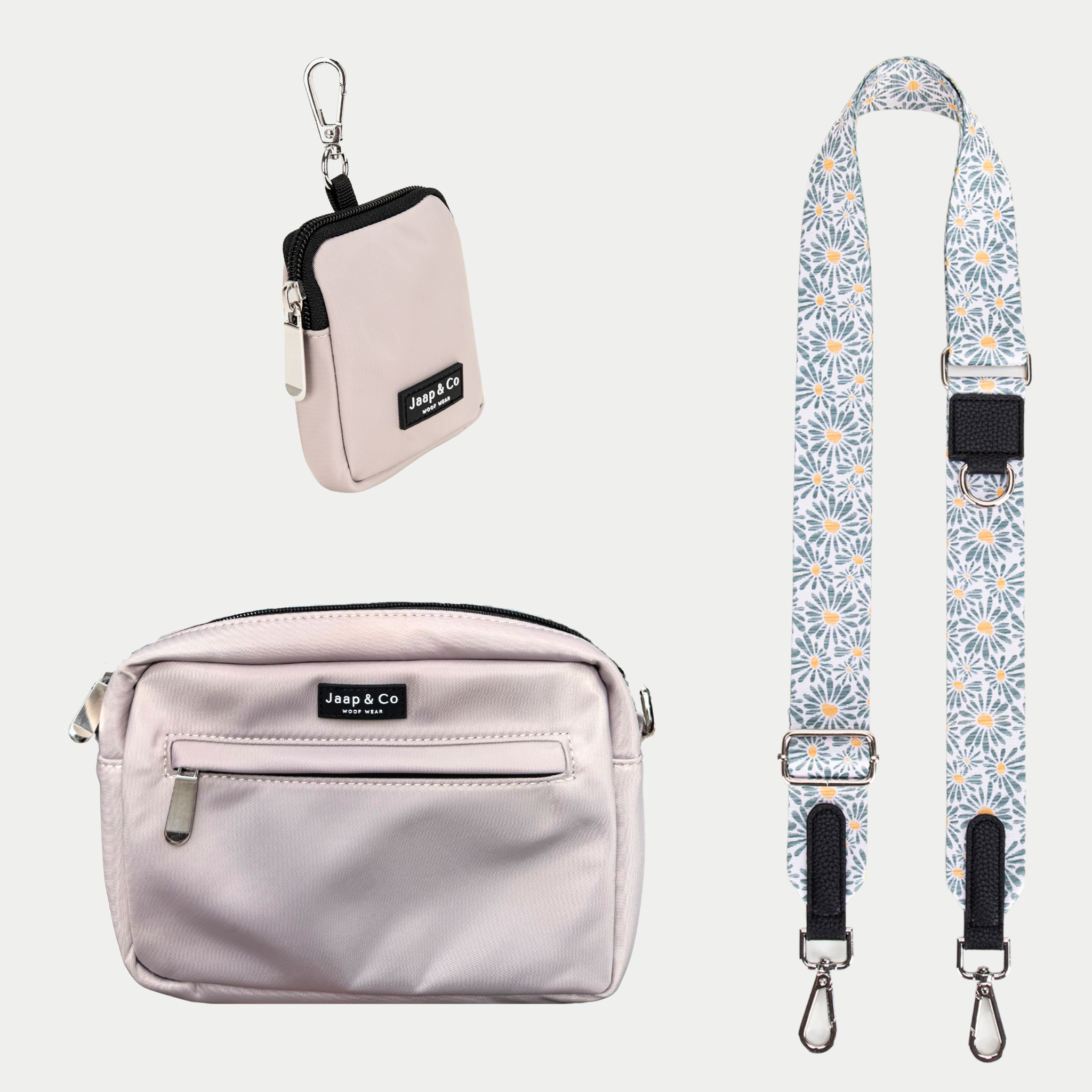 Latte Machiato Dogmom Bag - Floral Memories Strap