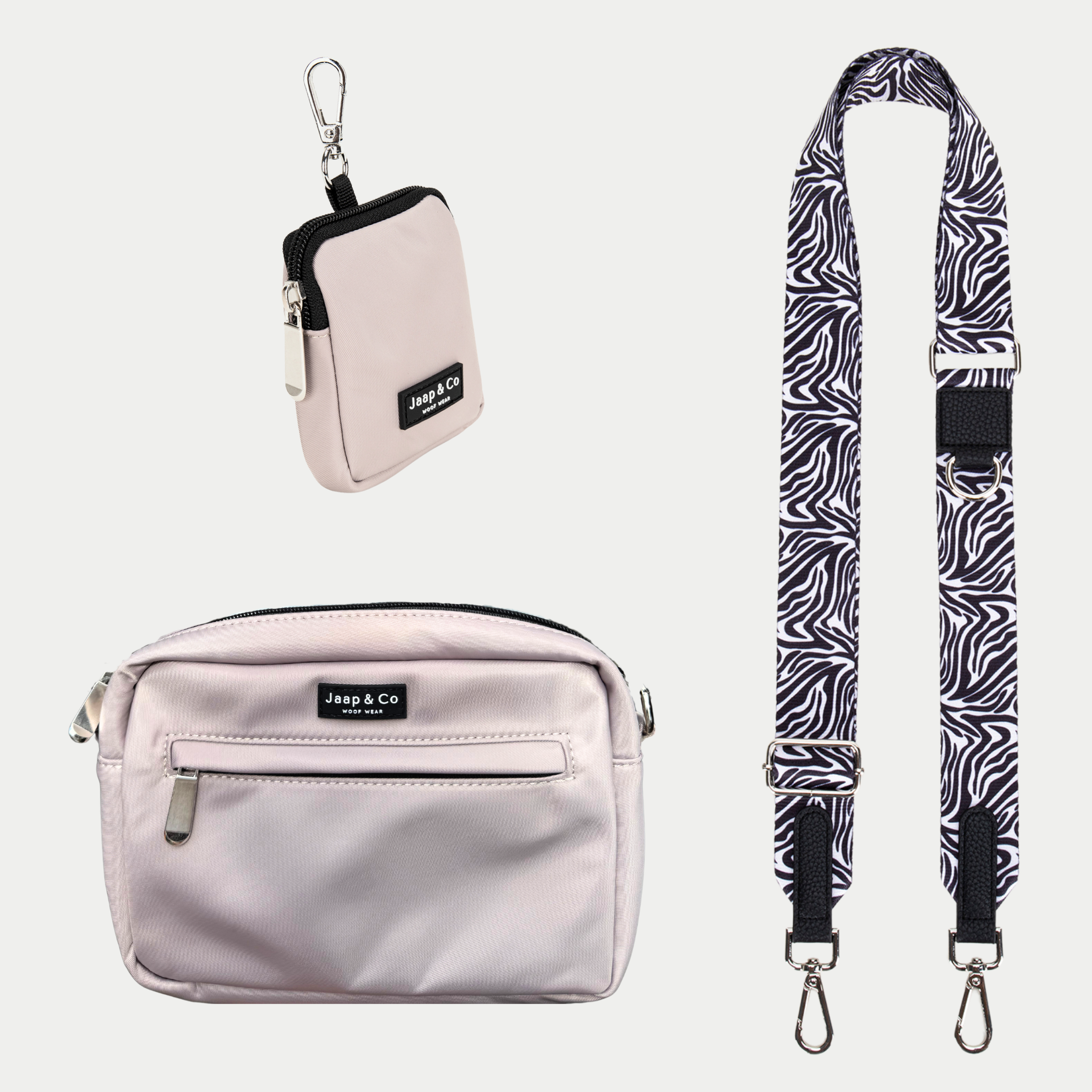 Latte Machiato Dogmom Bag - Zebra Chic Strap