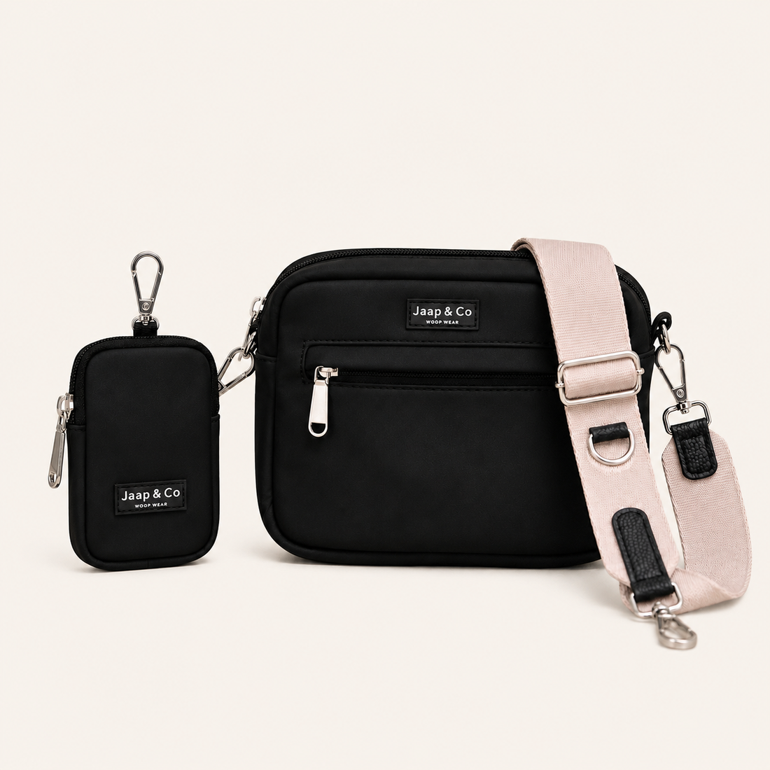 Dog Walking Bag - Zwart Latte Macchiato