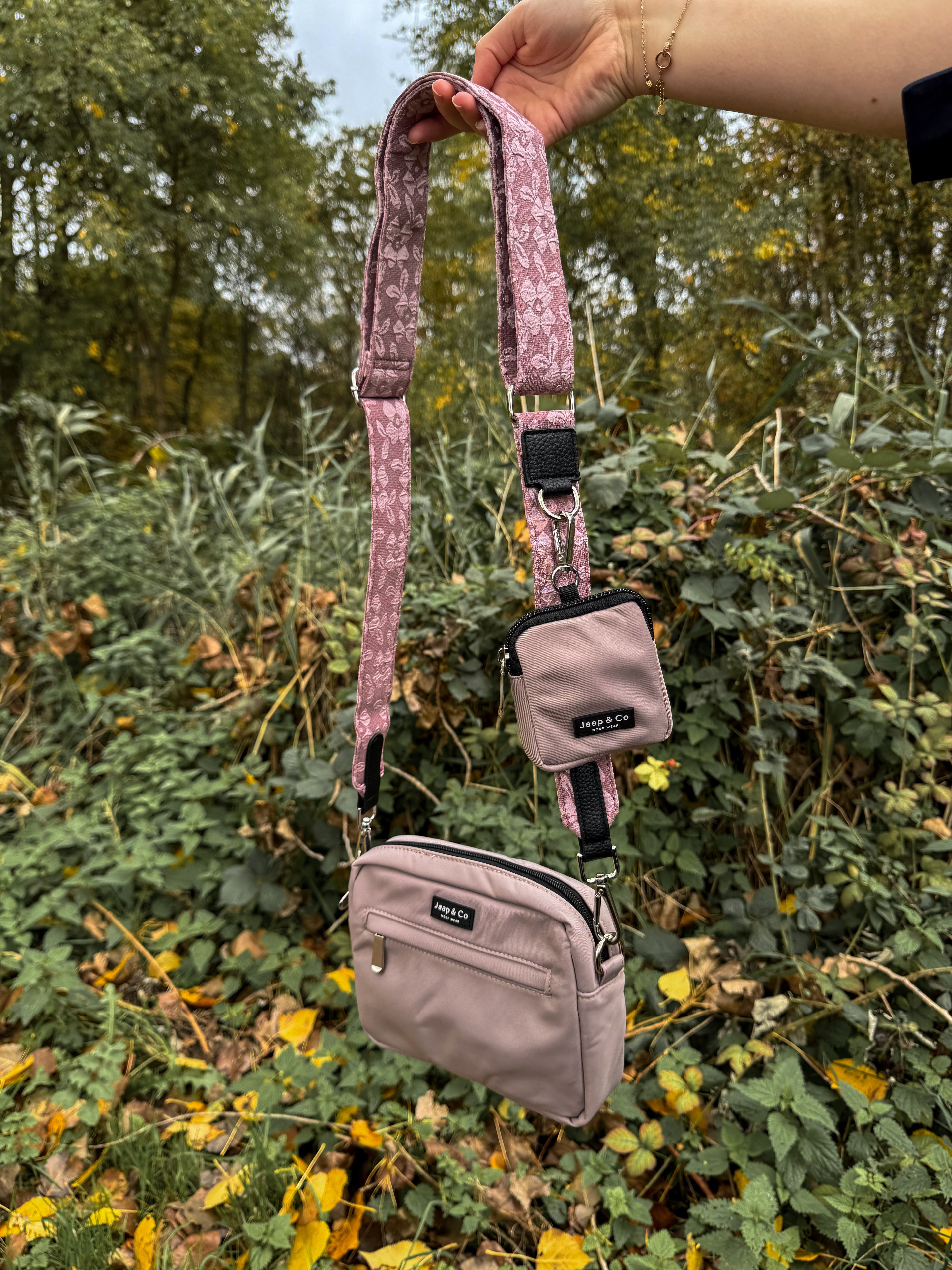 Latte Machiato Dogmom Bag - Rosé Dusk Strap