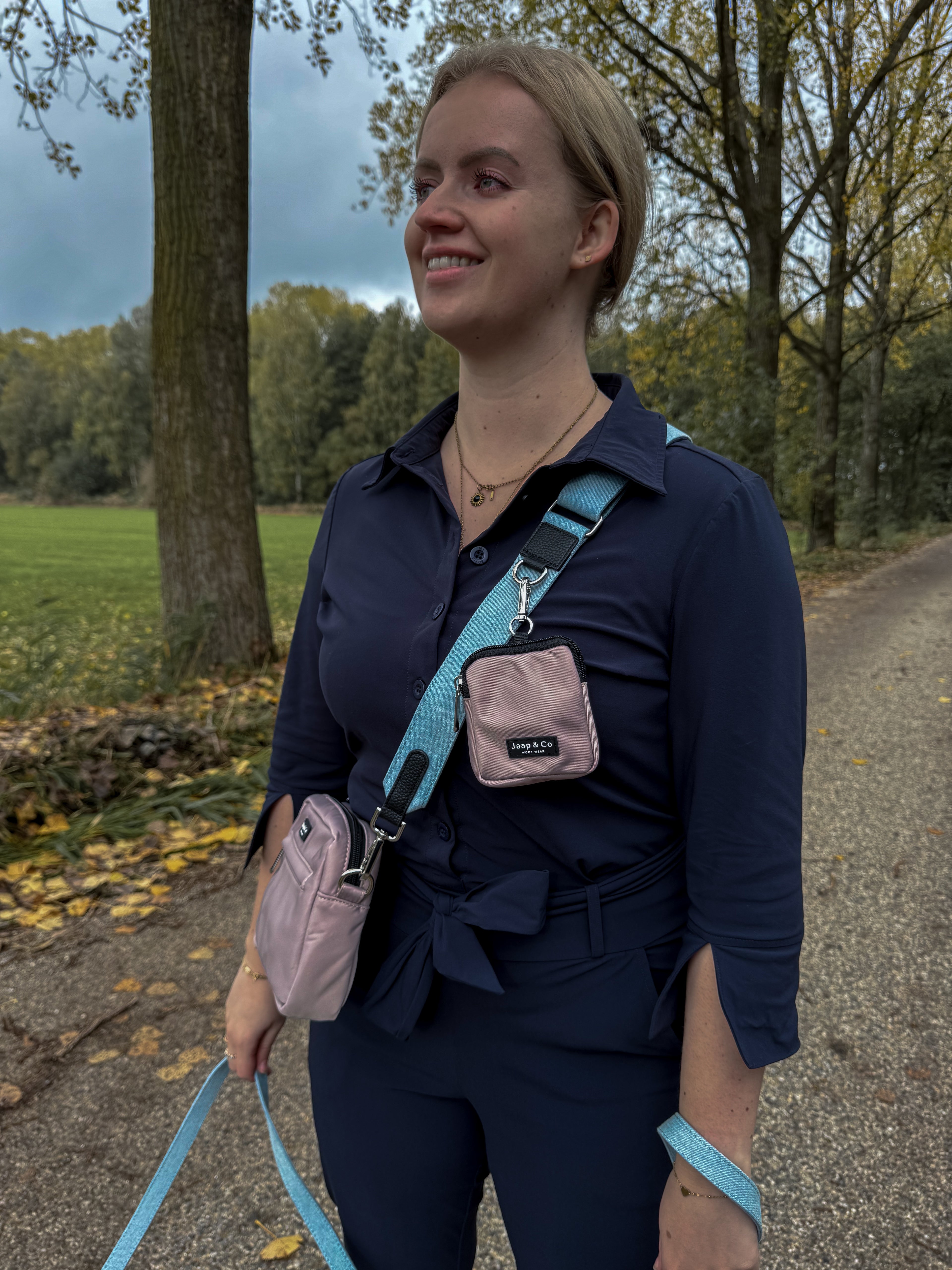 Latte Machiato Dogmom Bag - Denim Days Strap