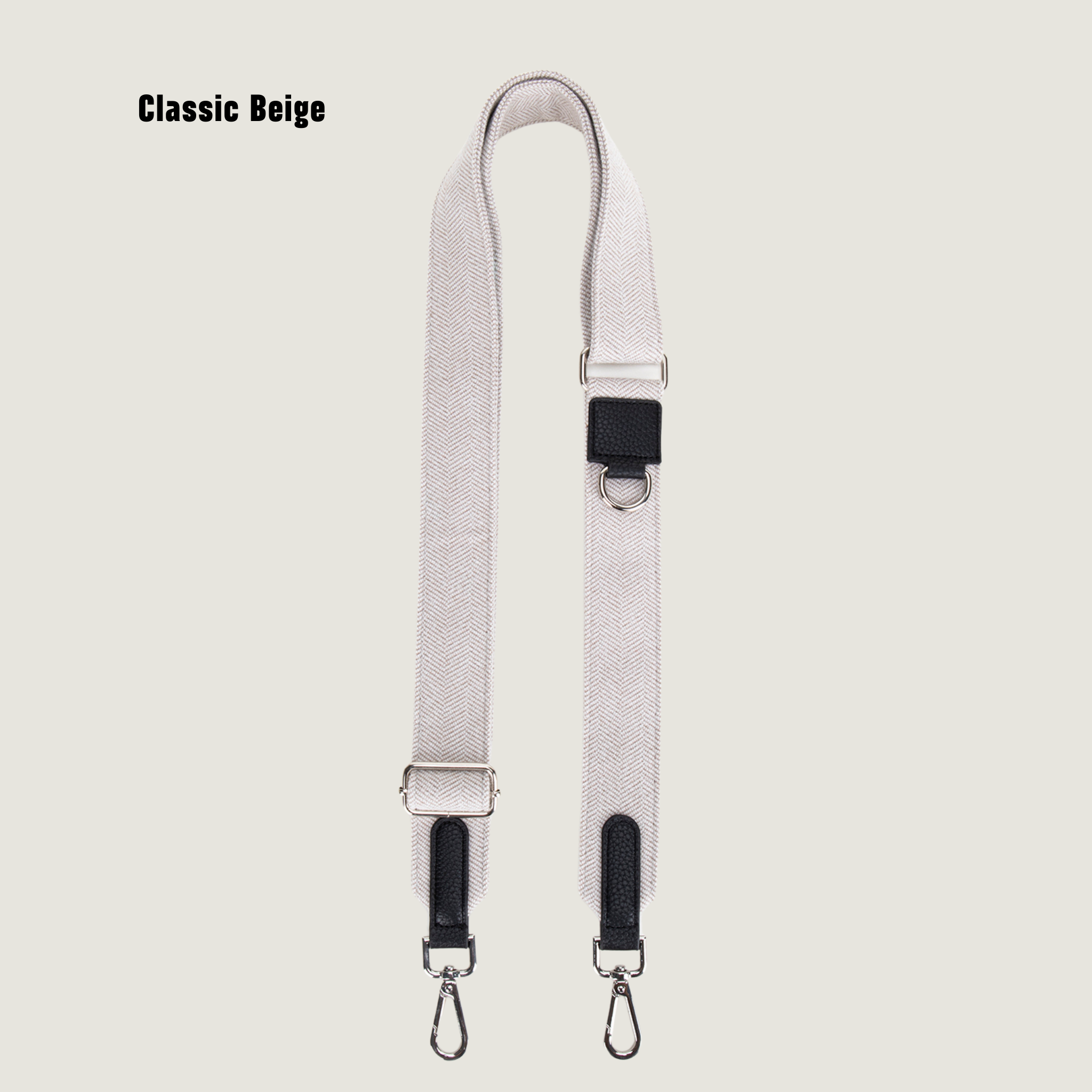 Classic Beige strap voor onze Dogmom Bag, de strap is verwisselbaar – matchend met Jaap & Co hondenaccessoires