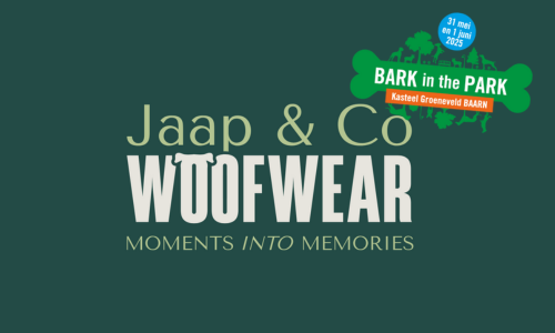 Bark in the Park 2025: Jaap & Co Woof Wear lanceert nieuwste collectie op hét hondenevenement van het jaar