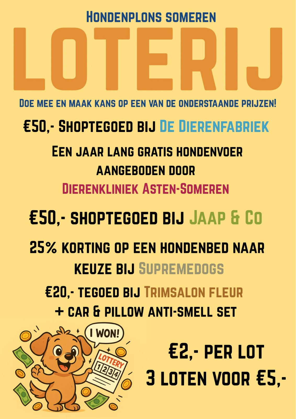 Zin in plonsplezier met kans op leuke prijzen? Mis de Hondenplons in Someren niet!