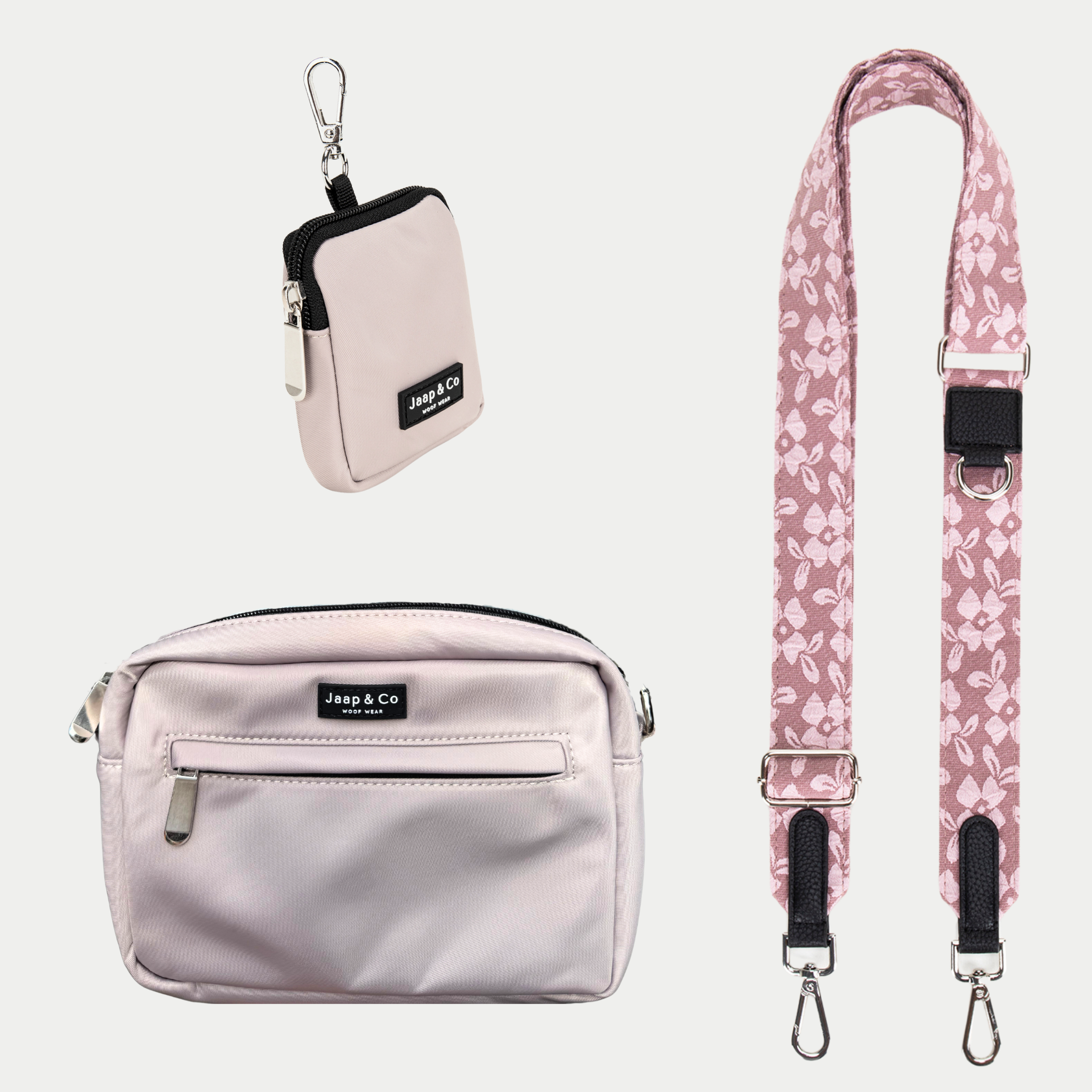Latte Machiato Dogmom Bag - Rosé Dusk Strap