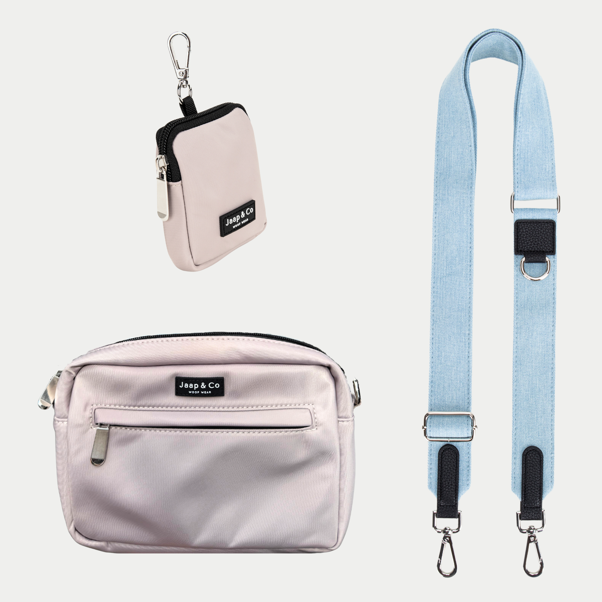 Latte Machiato Dogmom Bag - Denim Days Strap