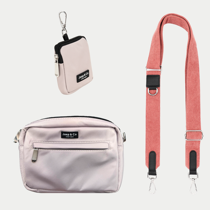 Latte Machiato Dogmom Bag - Golden Trails Strap