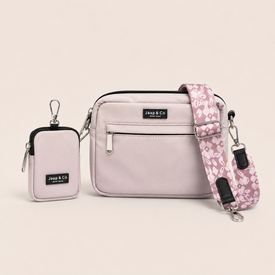 Latte Macchiato Dogmom Tasche - Rosé Dusk Riemen