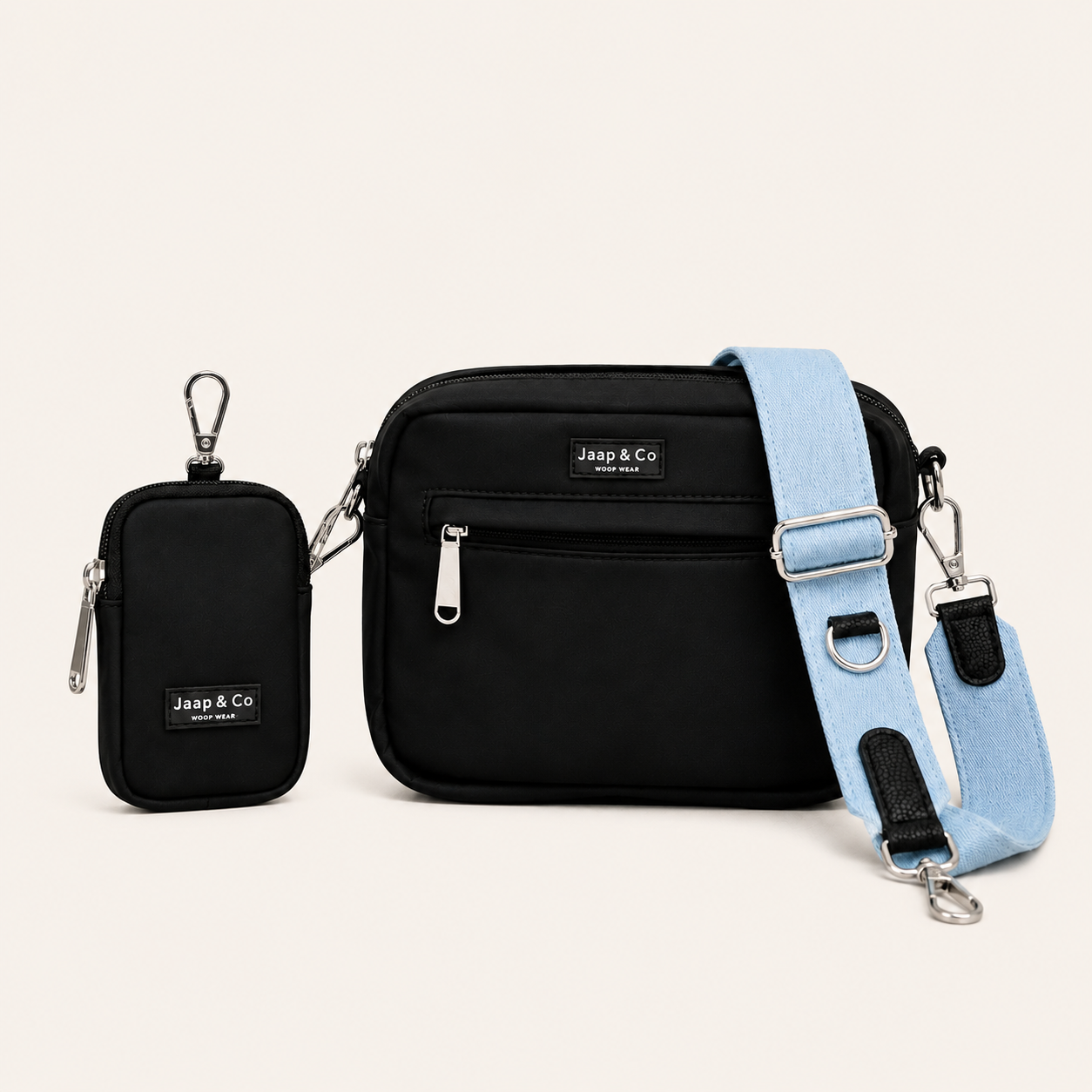 Dog Walking Bag - Zwart Denim Days