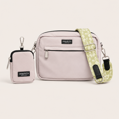 Dog Walking Bag - Beige Botanical Glow