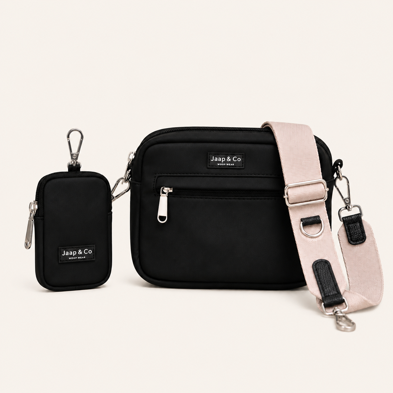 Dog Walking Bag - Zwart Latte Macchiato