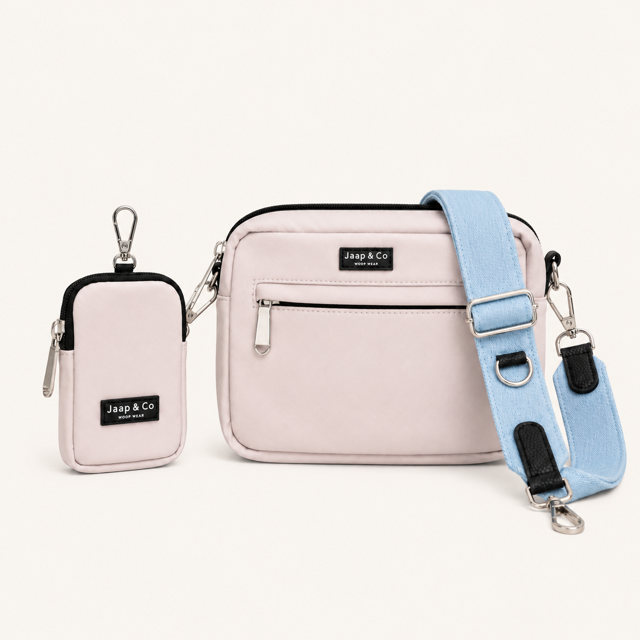 Dog Walking Bag - Beige Denim Days