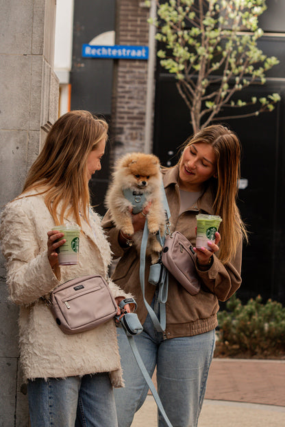 Latte Machiato Dogmom Bag - Denim Days Strap