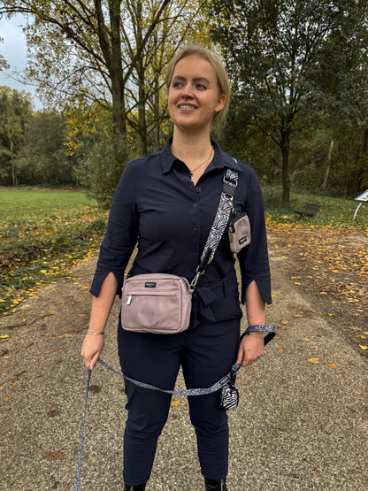 Latte Machiato Dogmom Bag - Floral Memories Strap