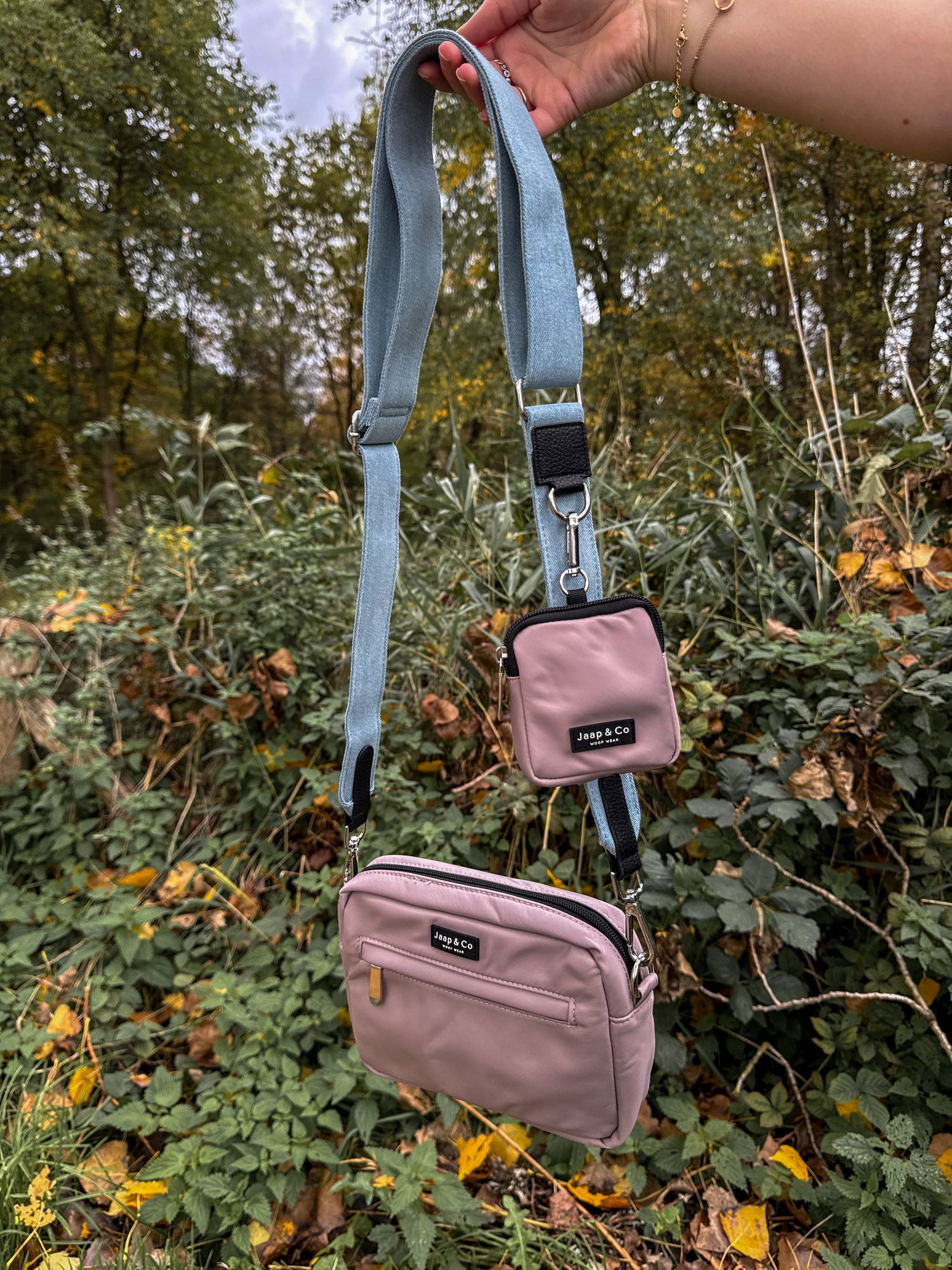 Latte Machiato Dogmom Bag - Denim Days Strap