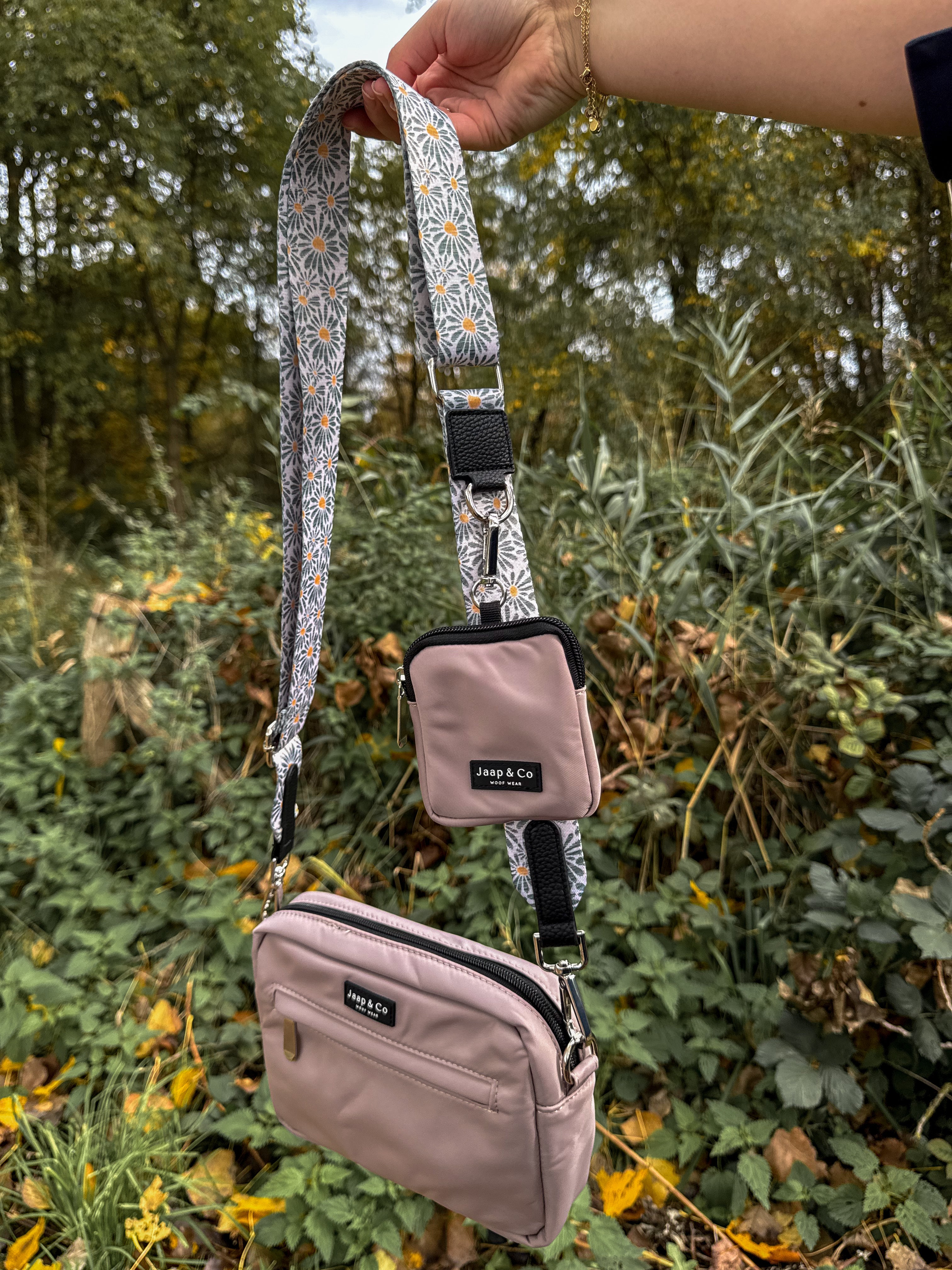 Latte Machiato Dogmom Bag - Floral Memories Strap