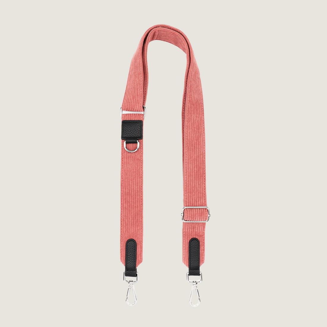 Losse strap uit de Golden Trails collectie, een koraal kleur in corduroy stof