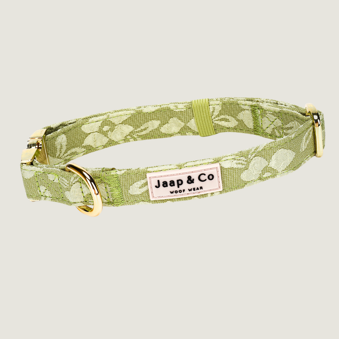 Lichtgroene Botanical Glow verstelbare halsband van Jaap &amp; Co