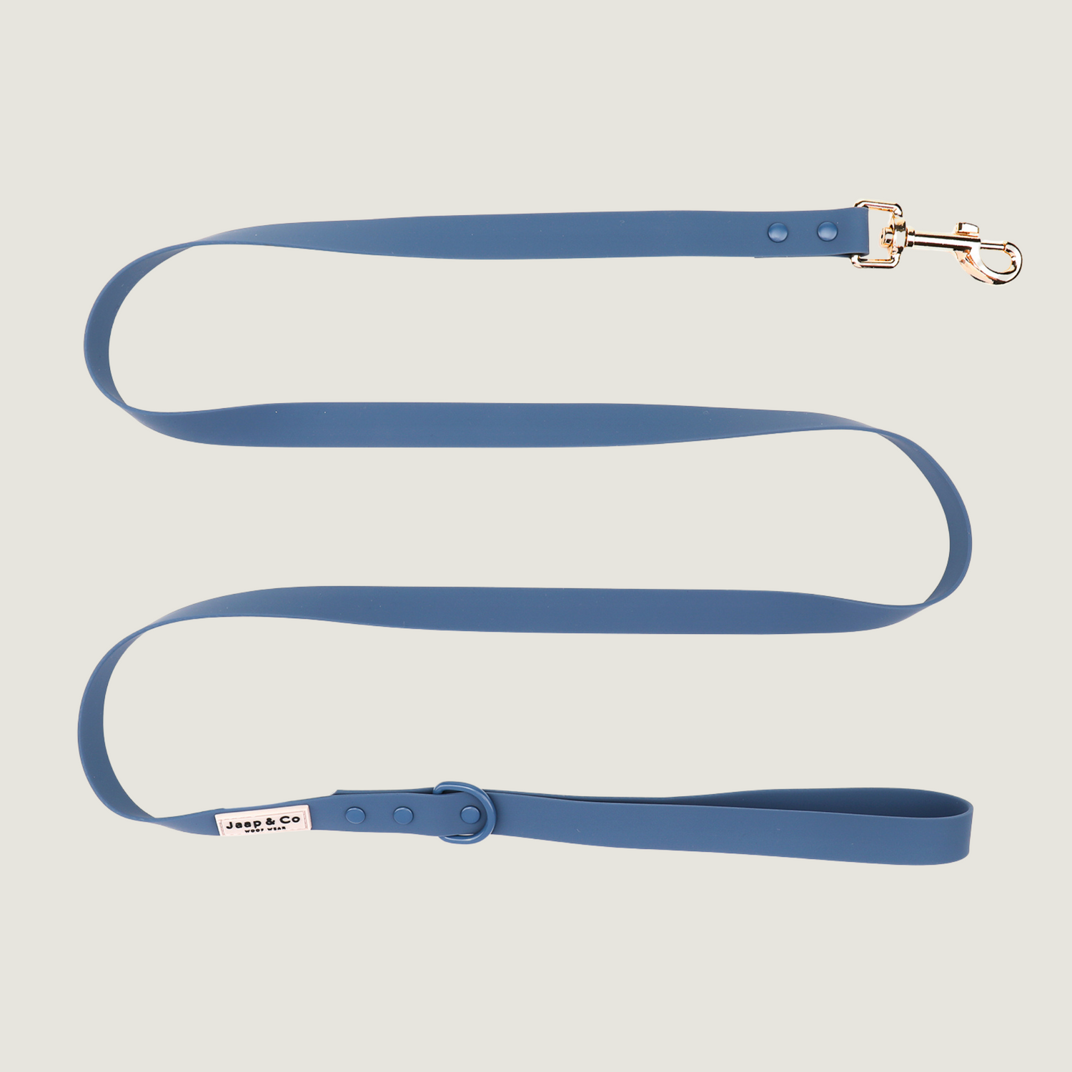 Waterproof hondenriem van de Bold Bluew Waterproof collectie van Jaap &amp; Co. Een prachtige diep blauwe kleur. 