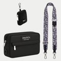 Classic Black Dogmom Bag - Zebra Chic Strap