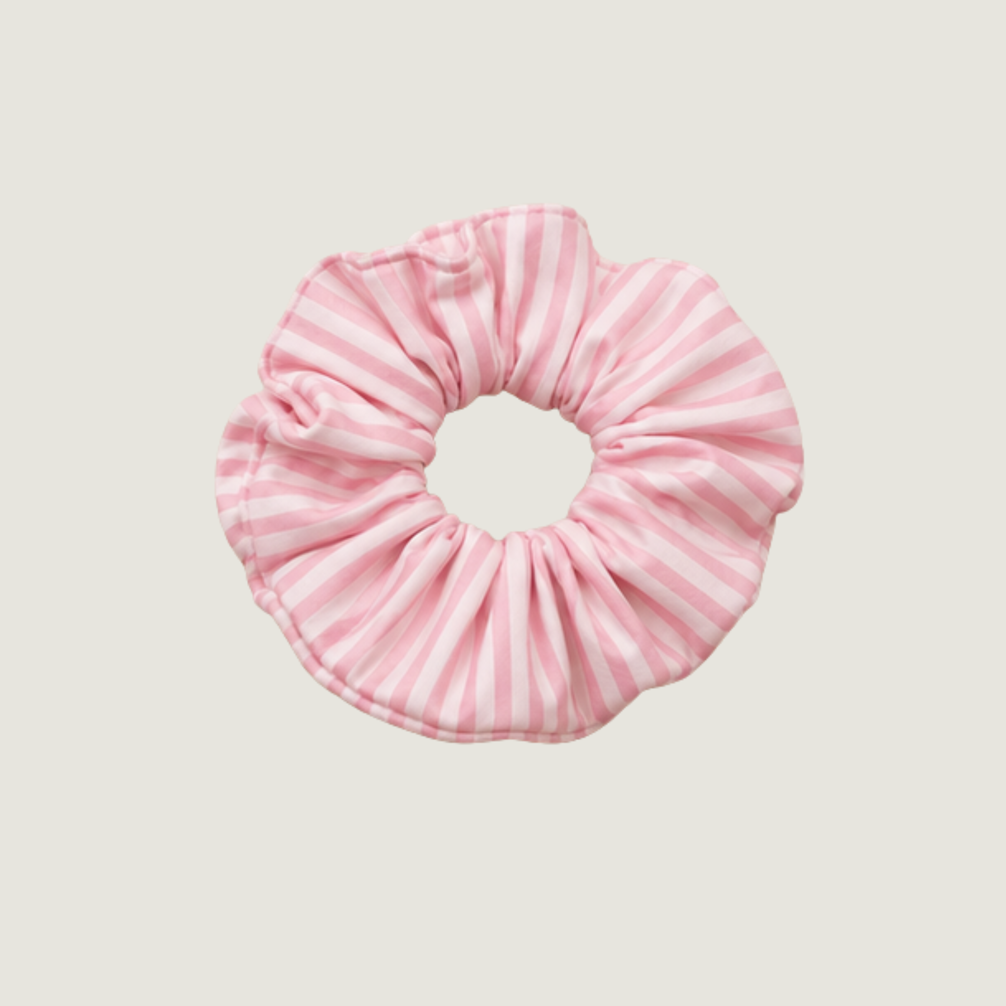 Roze strepen scrunchie voor de dogmom om te matchen met je hond met de Melle&