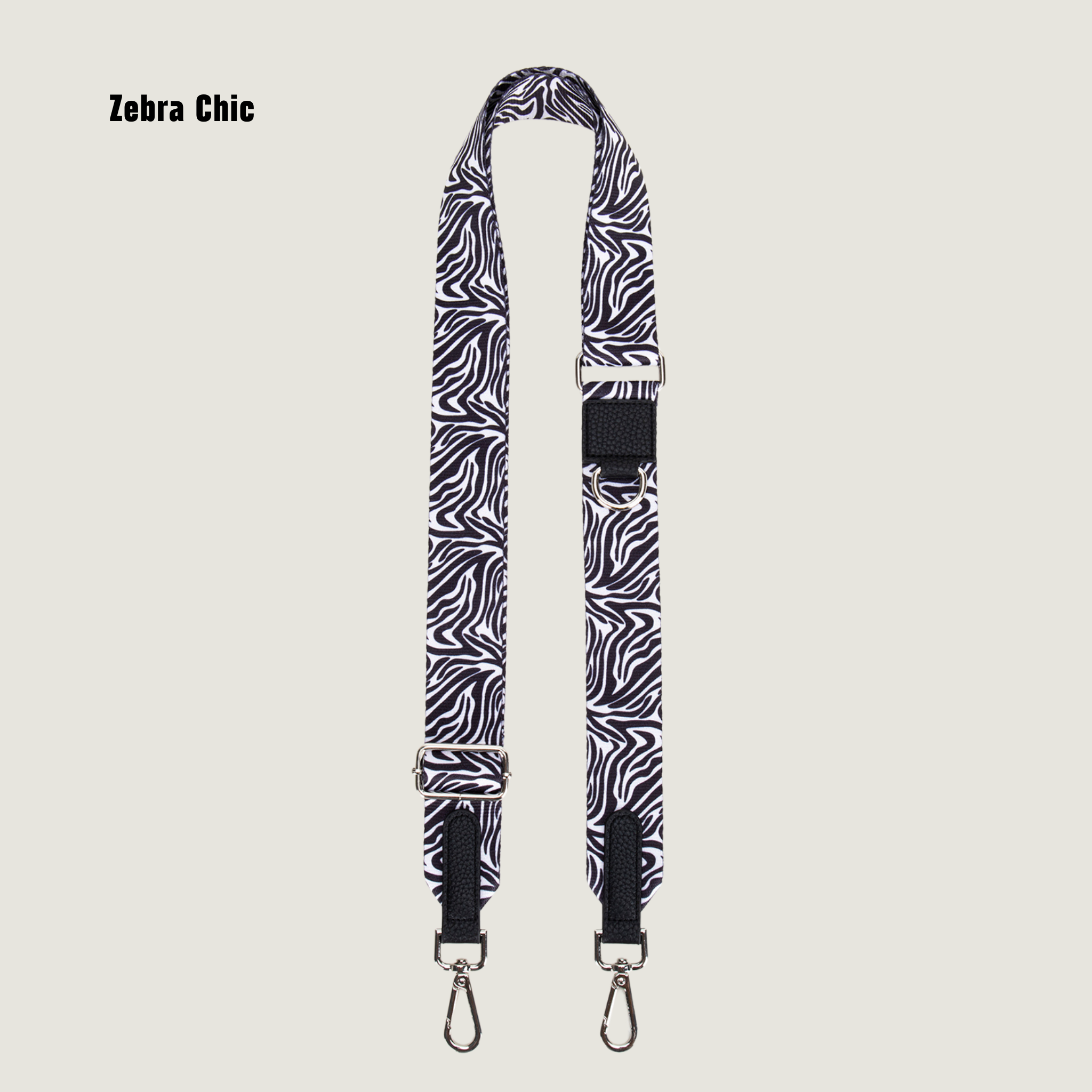 Zebra Chic strap voor onze Dogmom Bag, de strap is verwisselbaar – matchend met Jaap &amp; Co hondenaccessoires